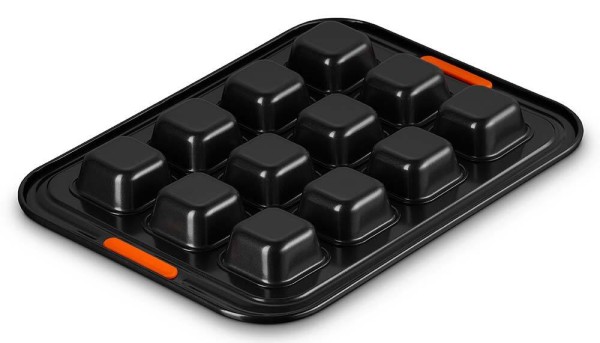 Le Creuset Brownieform 12er Backform mit Antihaftbeschichtung