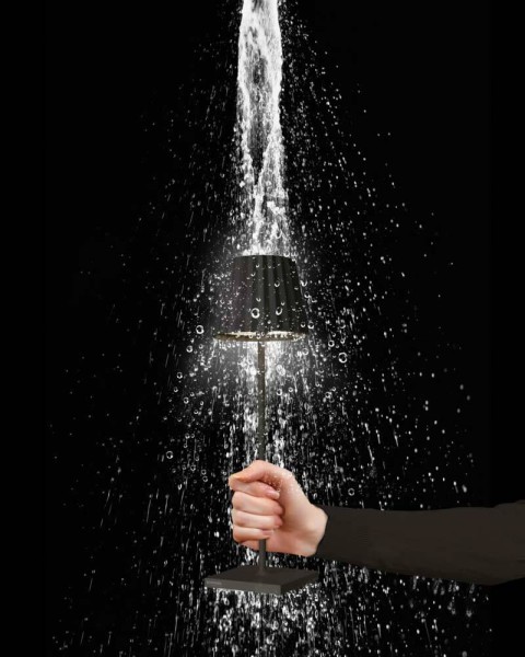 Sompex TROLL 2.0 Tischleuchte Anthrazit Aluminium mit Akku dimmbar Outdoor 38 cm