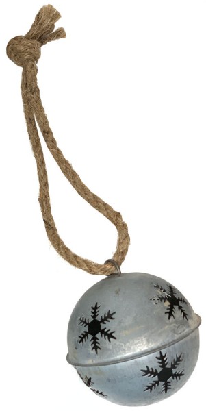 Christbaumkugel Glöckchen Zink Vintage-Stil Christbaumschmuck Nostalgie