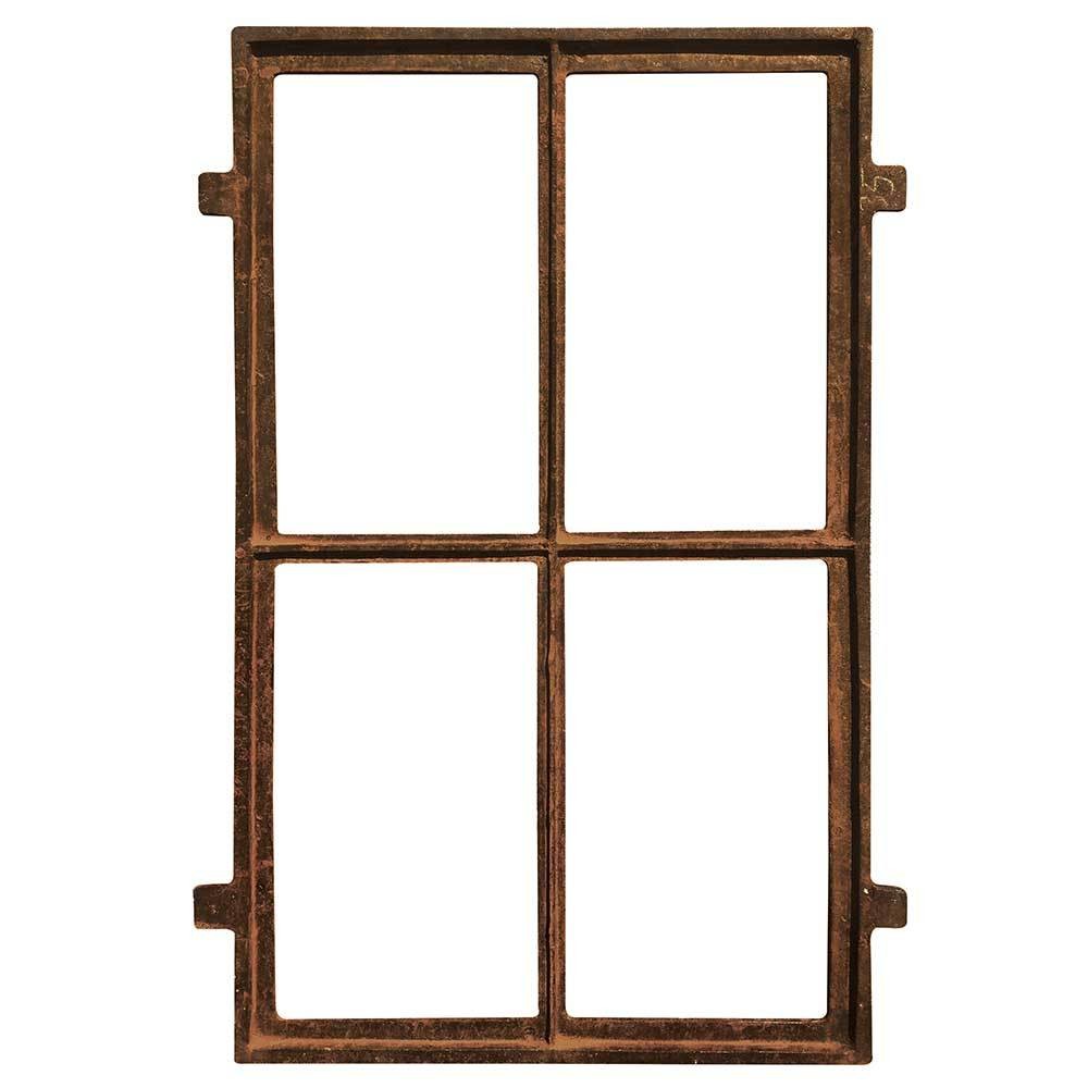 Stallfenster Eisenfenster Rostig Nostalgie Fenster Rahmen Antik-Stil 75x45cm