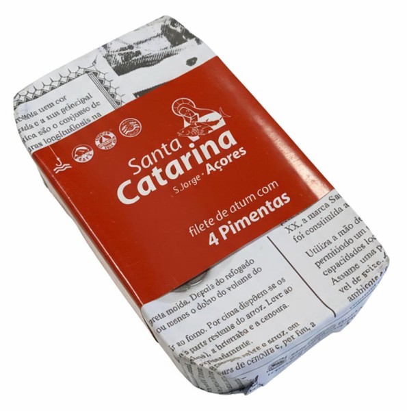 Santa Catarina Thunfischfilets in Olivenöl mit vierfach Pfeffer - Dose 120g