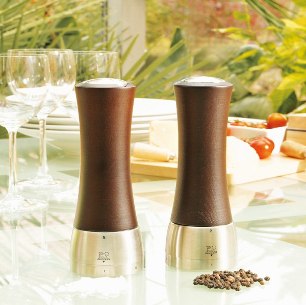 Peugeot Madras Pfeffermühle Edelstahl Holz Schoko U-Select 16cm