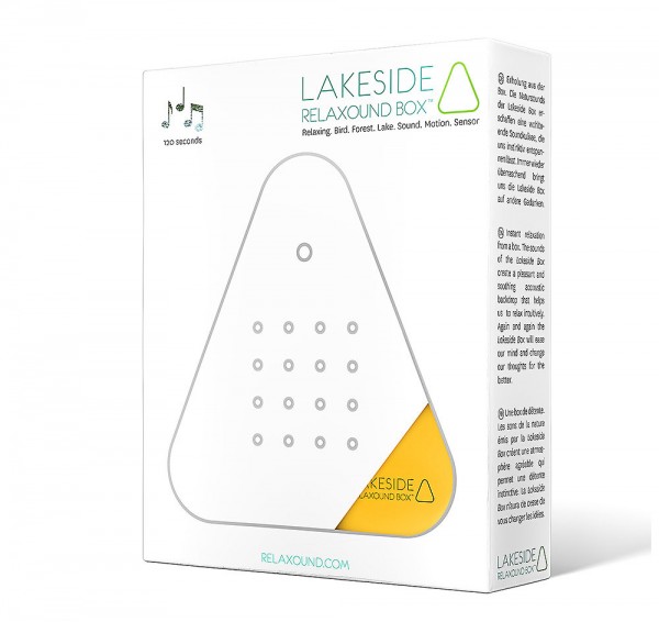 Lakesidebox Neon Orange Naturklänge Waldsee mit Bewegungsmelder Vogelgezwitscher