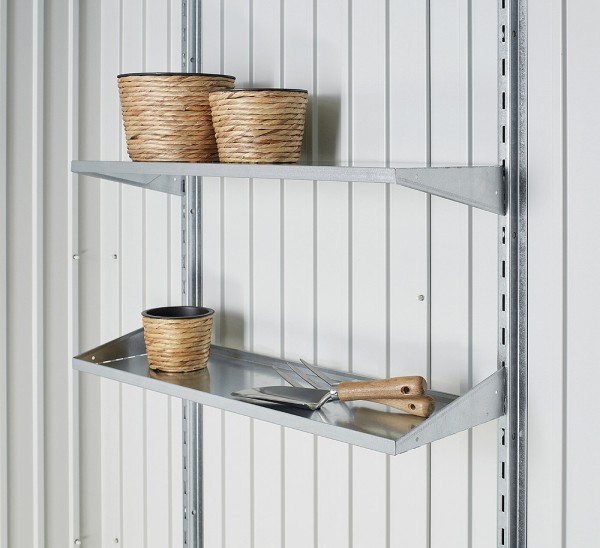 Biohort Geräteschrank 150 Aufbewahrungsschrank 155x83x182,5cm Quarzgrau-Metallic