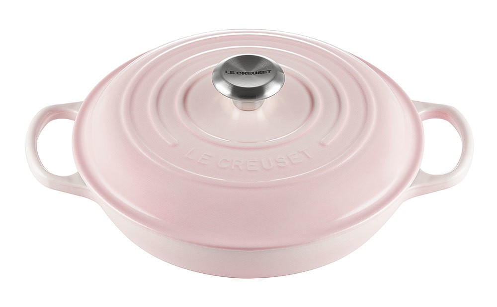 Le Creuset Gourmet-Profitopf Gusseisen Shell Pink 26cm