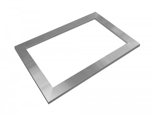 Ubbink Fertigteich-SET Teichbecken QUADRA C3 365L + Edelstahlrahmen InoxFrame