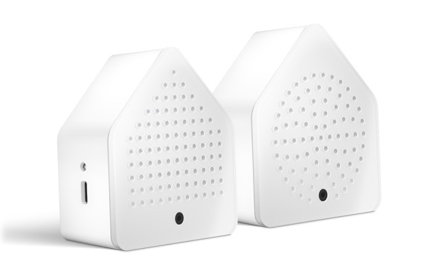 Zirpybox Weiß Grillen-Zirpen Grashüpfer mit Bewegungsmelder Akku USB