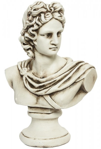 Büste Frau Skulptur Antike Göttin Kopf Statue Rom Griechisch Weiß Antik-Stil