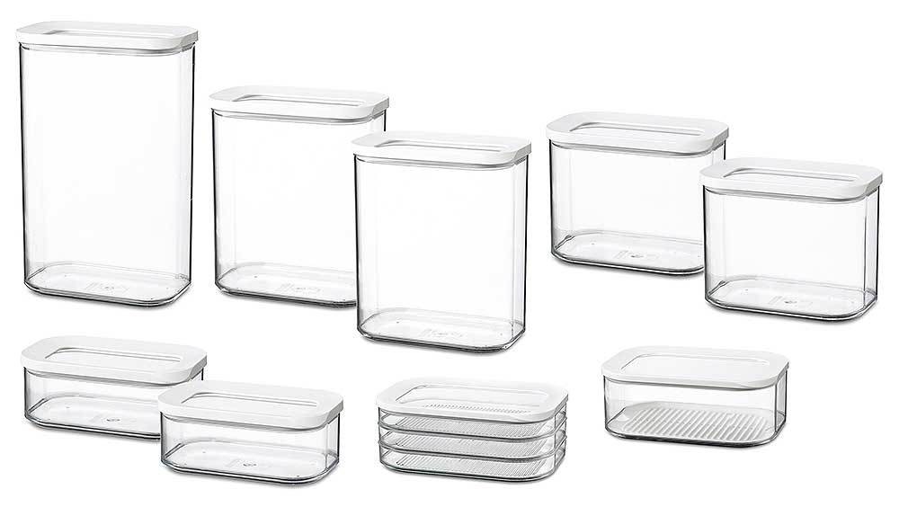 Mepal Jubiläums Set Modula 9-teilig Vorratsdosen Weiß Mepal Jubiläums Set Modula 9-teilig Vorratsdosen Weiß