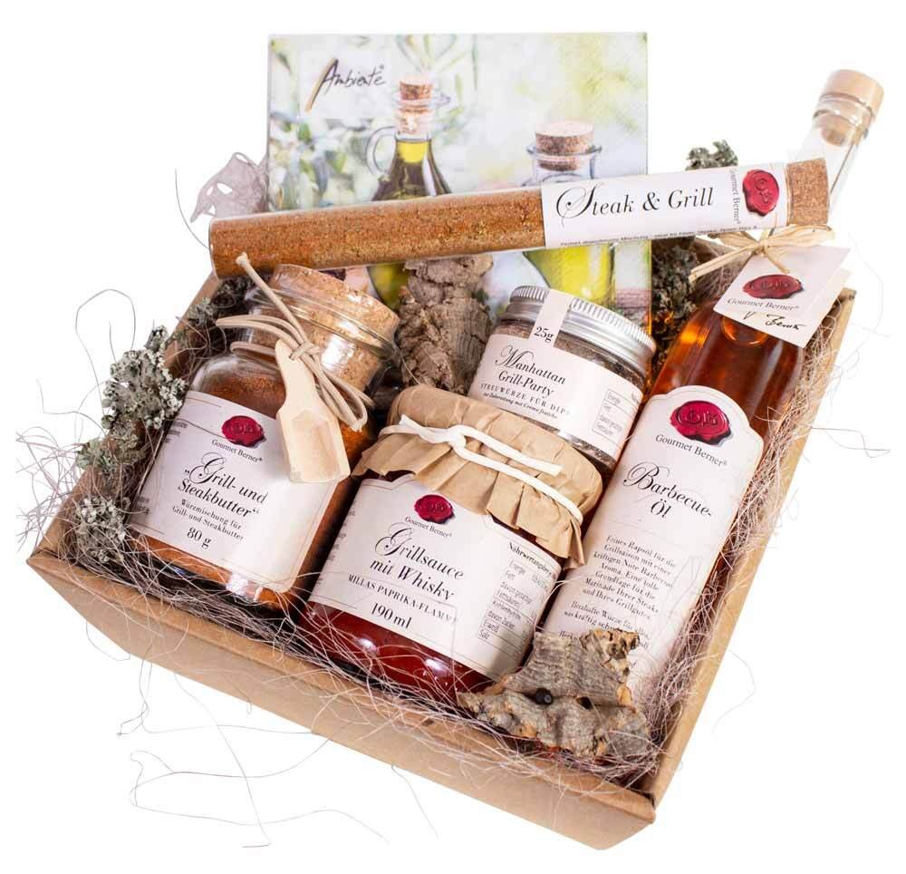 Gourmet Berner Geschenkset Grillabend Präsent Geschenkkorb Grill-Party günstig online kaufen