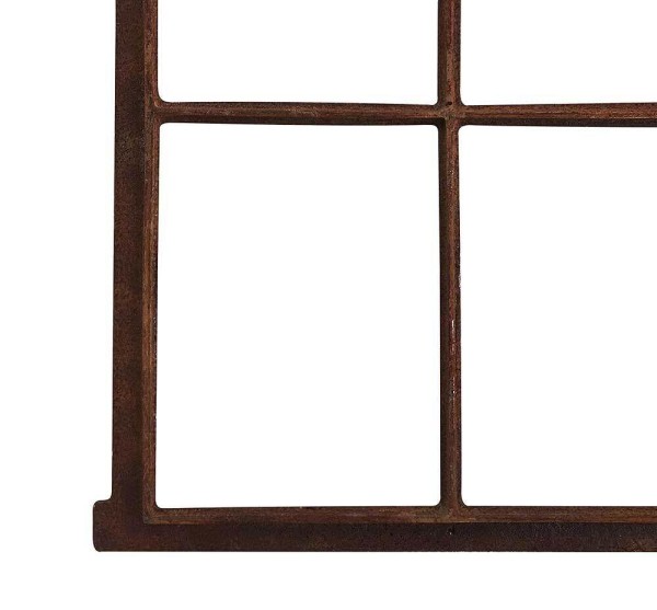 Stallfenster Gusseisen Antik-Stil Rostig Rundbogen Eisenfenster Landhaus 63cm