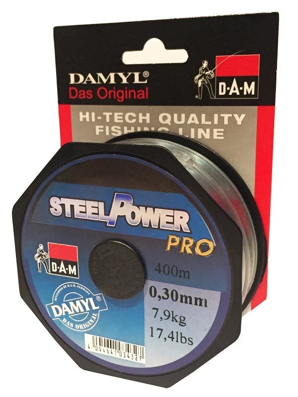 DAM DAMYL SteelPower Pro Angelschnur 400 m -  0,30 mm
