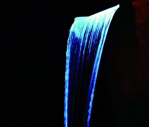 Ubbink Niagara 30 LED Wasserfall Element Edelstahl Beleuchtet