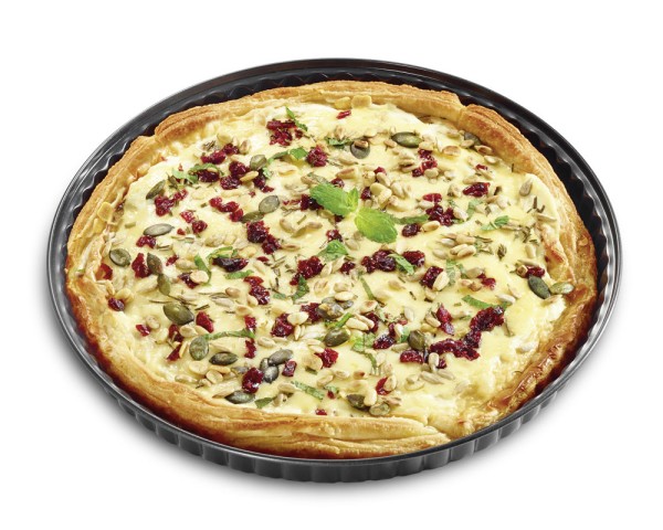 Küchenprofi Quicheform mit Hebeboden Antihaftbeschichtet Schwarz 28cm