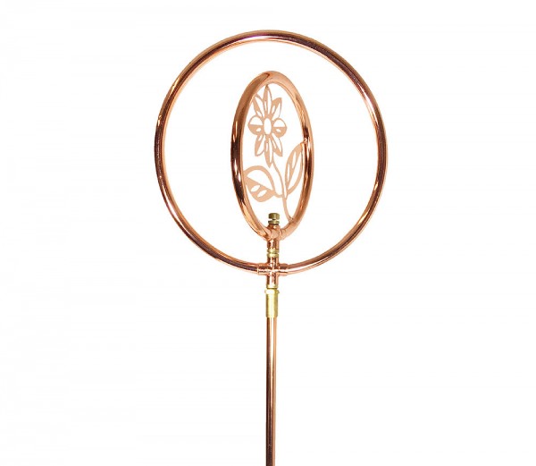 Rasensprenger Blume Rotierend Kupfer mit Erdspieß Kreisregner Wasserspiel