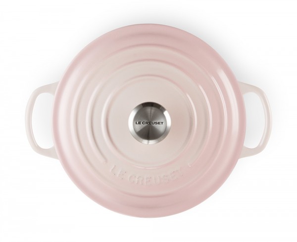 Le Creuset Bräter Signature Rund Gusseisen Shell Pink 20cm