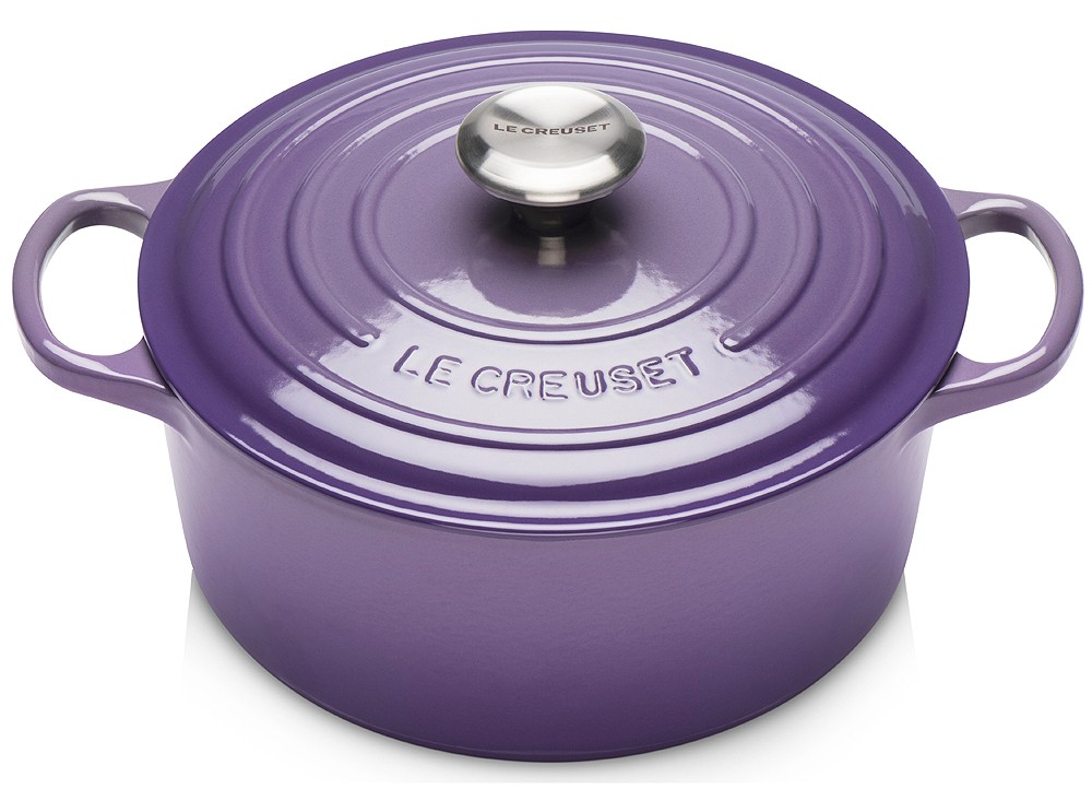 Le Creuset Bräter Signature Rund Gusseisen Ultra Violet 24cm Le Creuset Bräter Signature Rund Gusseisen Ultra Violet 24cm