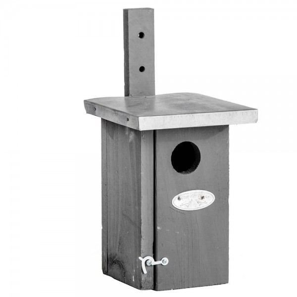 *NEU*: Futterstelle/Nistkasten “Zaunkönig” aus Holz, grau