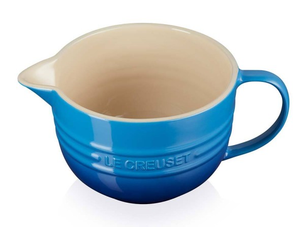 Le Creuset Rührschüssel mit Henkel Steinzeug Azure Blau