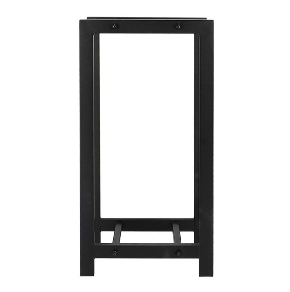 Kaminholzregal Feuerholzregal Brennholzregal Metall Schwarz