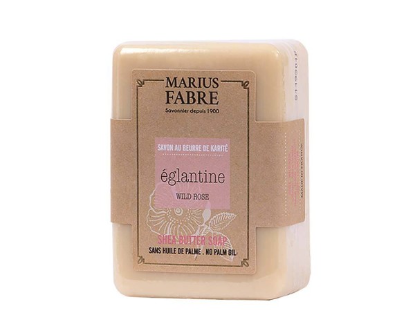 Marius Fabre Seife Heckenrose (parfumé à l'Eglantine) Shea-Butter ohne Palmöl - 150g