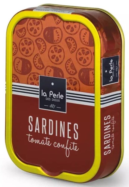 La Perle des Dieux Sardinen mit kandierter Tomate - Tomate Confite - Dose 115 g
