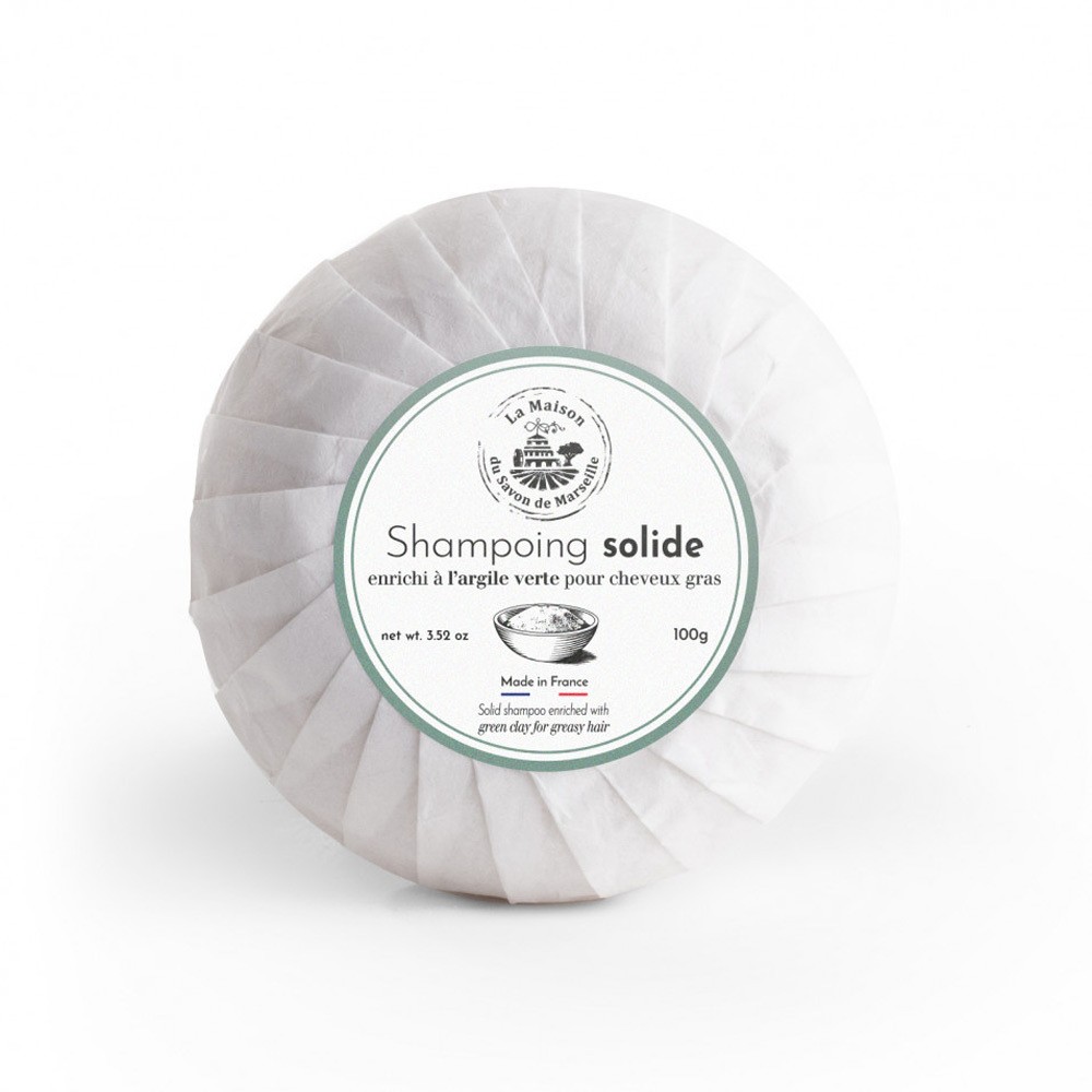 Provence Festes Shampoo für fettiges Haar Argile Verte (Grüner Ton) 100g