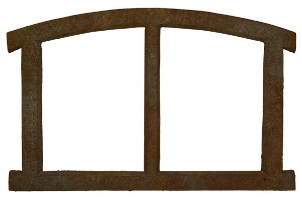 Stallfenster klein Gusseisen Rostig Giebelfenster Nostalgie Antik-Stil 27x42cm