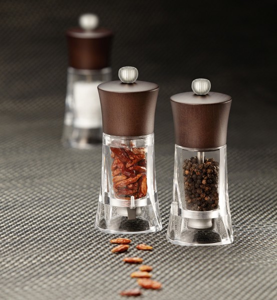 Peugeot Oleron Chilimühle Acryl Holz Schoko 14cm