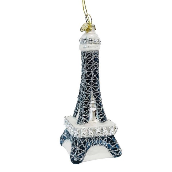 Christbaumschmuck Eiffelturm Paris Christbaumanhänger Echt Glas Weihnachten