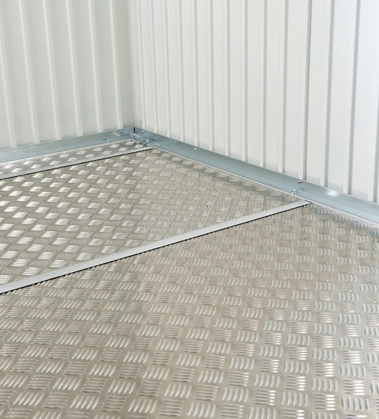 Biohort Alu-Bodenplatte Riffelblech für Geräteschrank 90 - 79,5x69,5cm