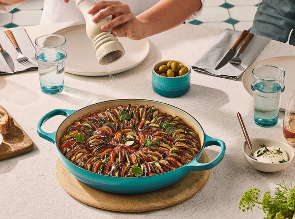 Le Creuset Gourmet-Profitopf Signature Gusseisen Bleu Riviera Blau