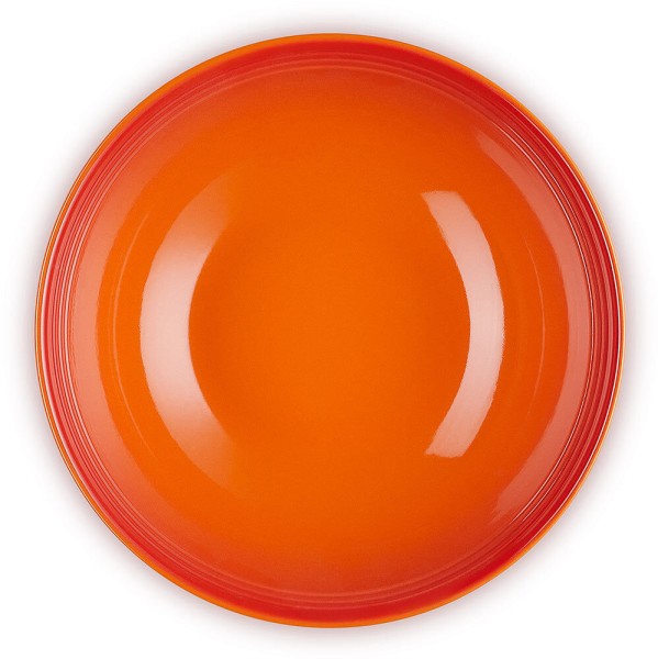 Le Creuset Salatschüssel Steinzeug Ofenrot 24cm