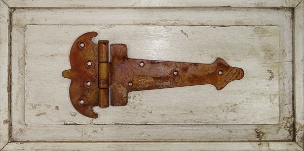 Scharnier Eisen Rostig Türbeschlag Türband Nostalgie Antik-Stil Vintage 26cm