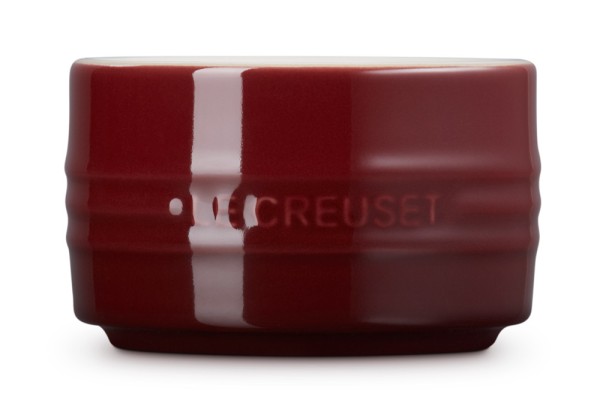 Le Creuset Stapelbares Förmchen Garnet (Rhone) Bordeaux-Rot 8cm