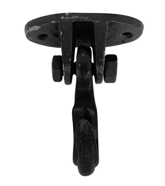 Deckenhaken schwingend Rustikal Wandhaken Gusseisen Schwarz Antik-Stil Vintage