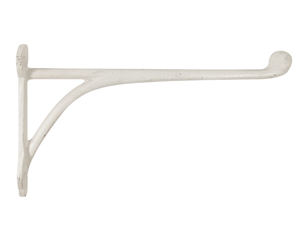 Wandhaken für Blumentopf Blumenampel Rustikal Gusseisen Weiß 25cm Wandhaken für Blumentopf Blumenampel Rustikal Gusseisen Weiß 25cm