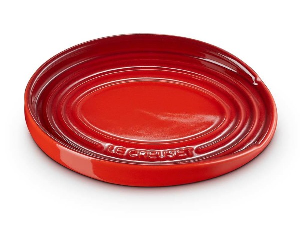 Le Creuset Kochlöffelablage Oval Kochlöffelhalter Steinzeug Kirschrot