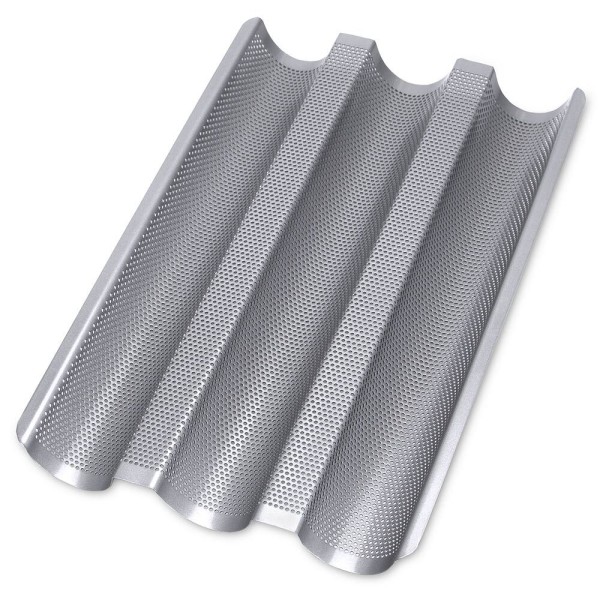 Städter Baguetteblech Baguetteform Antihaftbeschichtet Baguette Backform 37x24cm