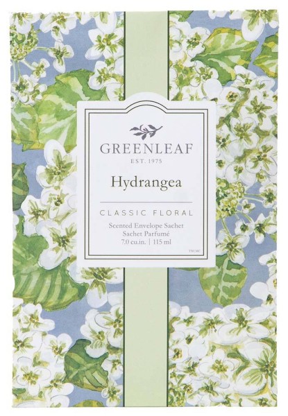 Greenleaf Duft Sachet Hydrangea (Hortensie) Duftsäckchen Raumduft Large