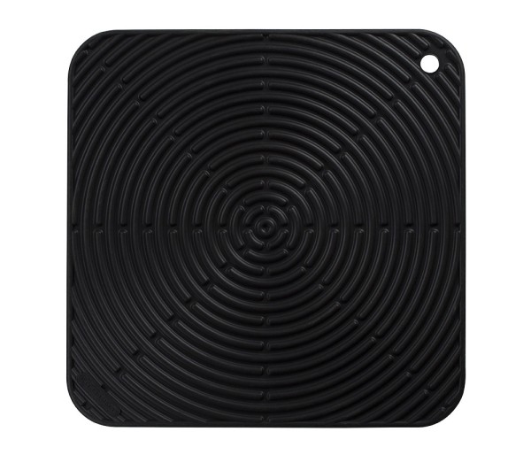 Le Creuset Topflappen Quadratisch Klassik Silikon Schwarz 29cm