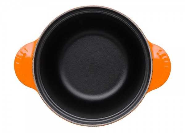 Le Creuset Cocotte Every Gusseisen mit Poteriedeckel Ofenrot 18cm