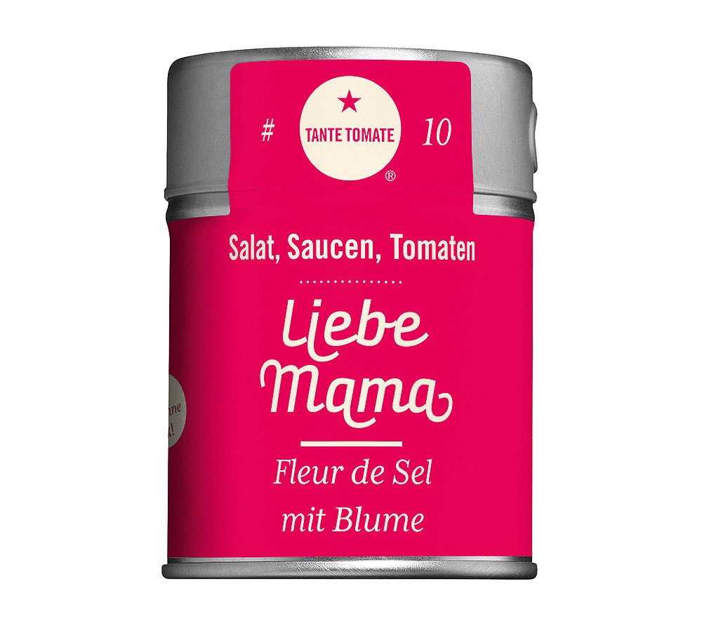Tante Tomate – LiebeMama – Fleur de Sel mit Blume 50g