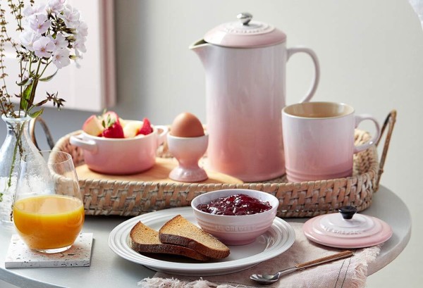 Le Creuset Kaffeebereiter Steinzeug Shell Pink