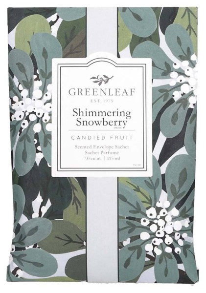 Greenleaf Duft Sachet - Shimmering Snowberry - Weihnachtsduft Duftsäckchen Large