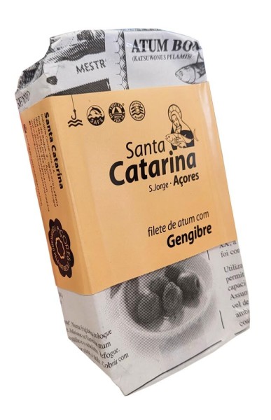 Santa Catarina Thunfischfilets in Olivenöl mit Ingwer von den Azoren - Dose 120g