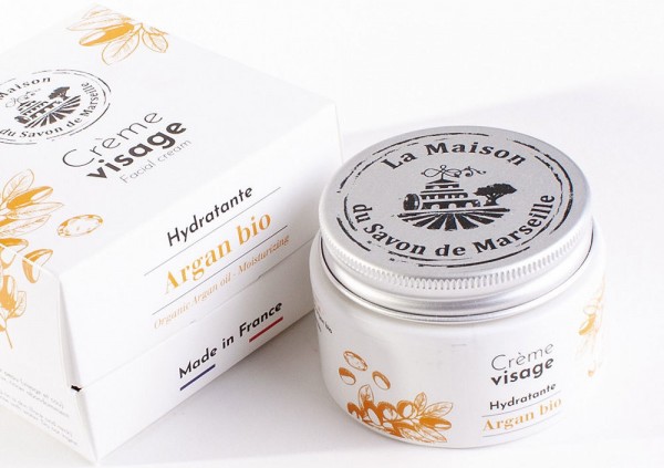 Gesichtscreme mit Bio-Arganöl (Huile d`Argan Bio) Dose 50ml