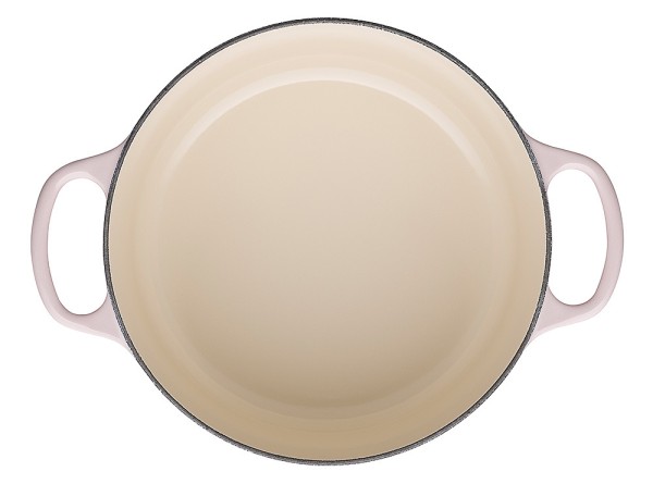 Le Creuset Bräter Signature Rund Gusseisen Shell Pink 24cm