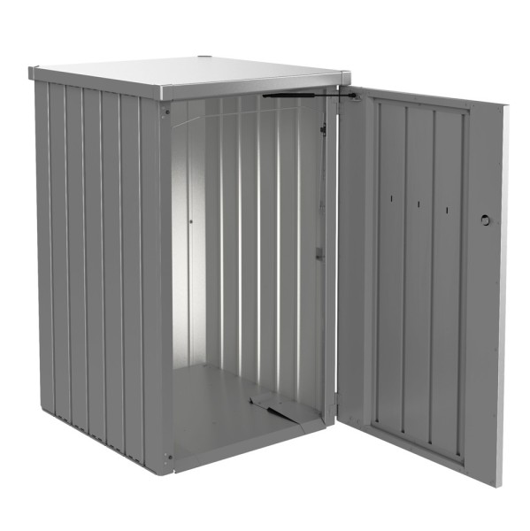 Biohort Mülltonnenbox Alex Quarzgrau-Metallic 129x80x88 cm 740l