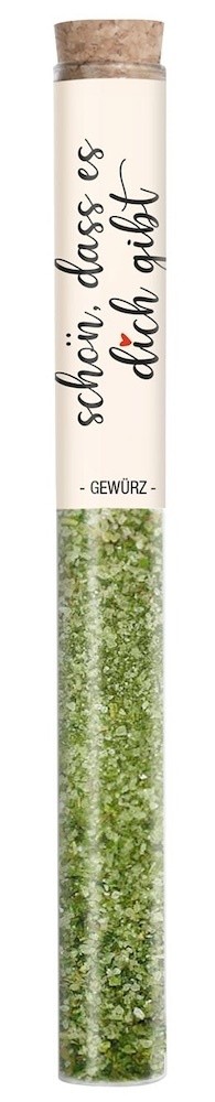 Gourmet Berner - schön, dass es dich gibt - Kräutersalz in Vitro Reagenzglas 35g